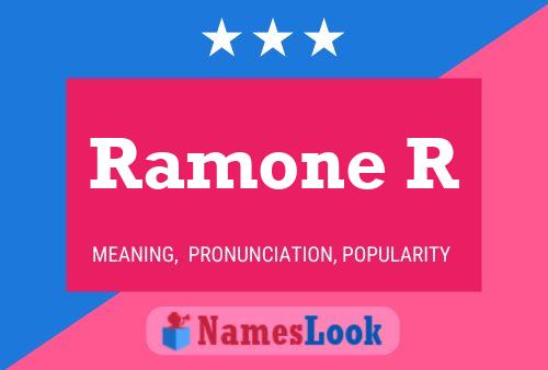 Ramone R Name Poster