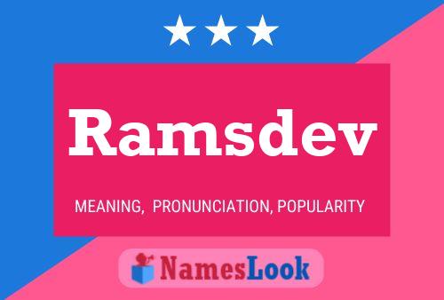 Ramsdev Name Poster