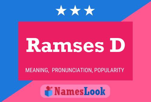 Ramses D Name Poster