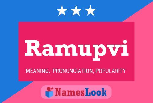 Ramupvi Name Poster