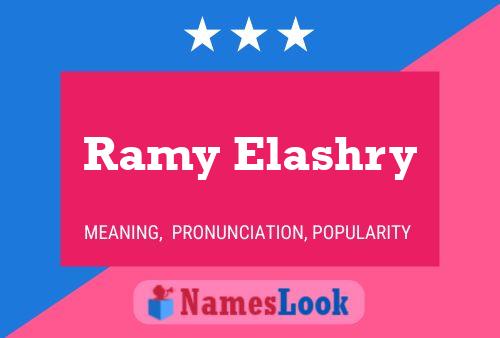 Ramy Elashry Name Poster