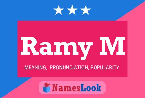 Ramy M Name Poster