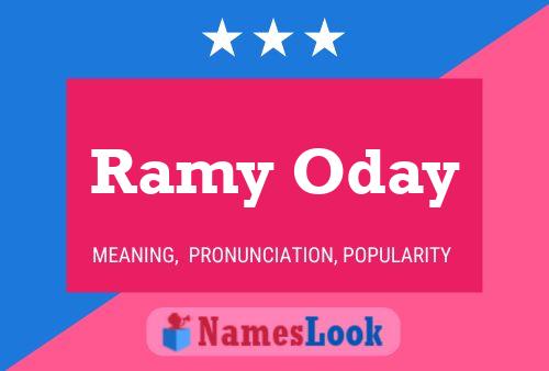 Ramy Oday Name Poster