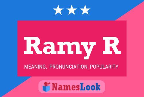 Ramy R Name Poster