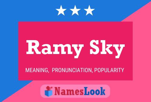 Ramy Sky Name Poster