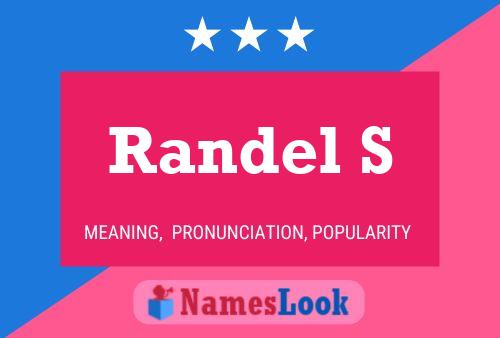 Randel S Name Poster