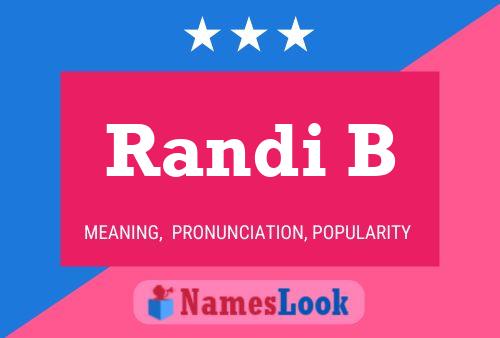 Randi B Name Poster