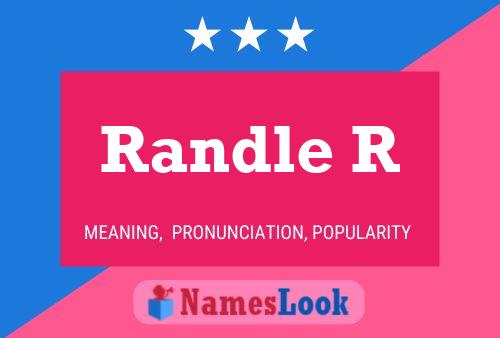 Randle R Name Poster