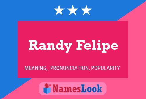 Randy Felipe Name Poster