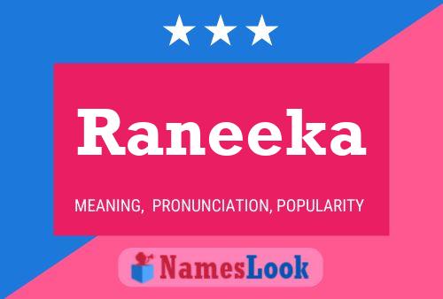 Raneeka Name Poster