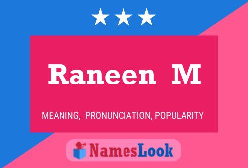 Raneen  M Name Poster