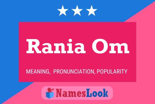 Rania Om Name Poster