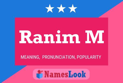 Ranim M Name Poster