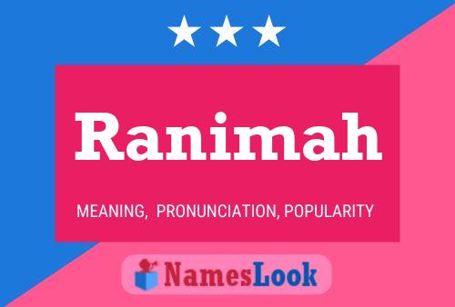 Ranimah Name Poster