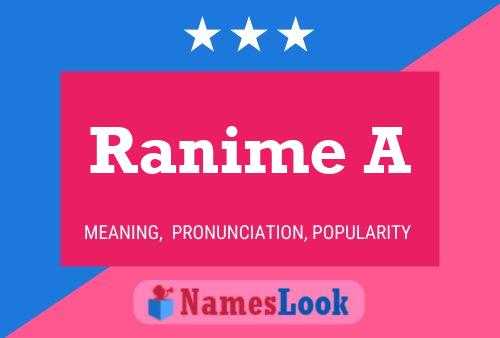 Ranime A Name Poster