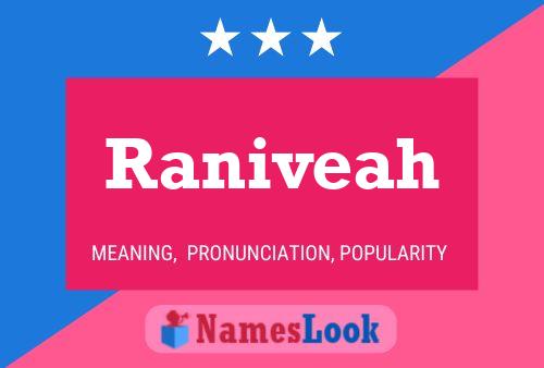 Raniveah Name Poster