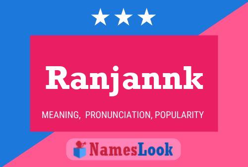 Ranjannk Name Poster