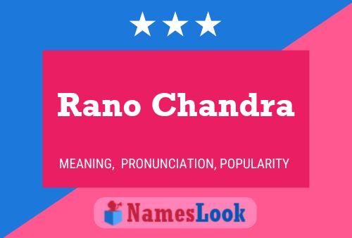 Rano Chandra Name Poster