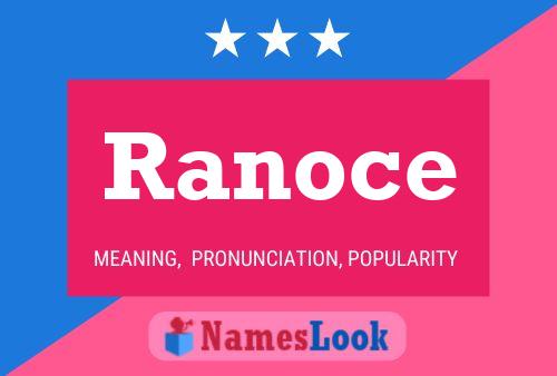 Ranoce Name Poster