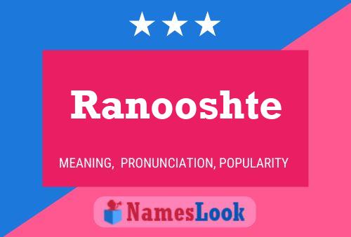 Ranooshte Name Poster