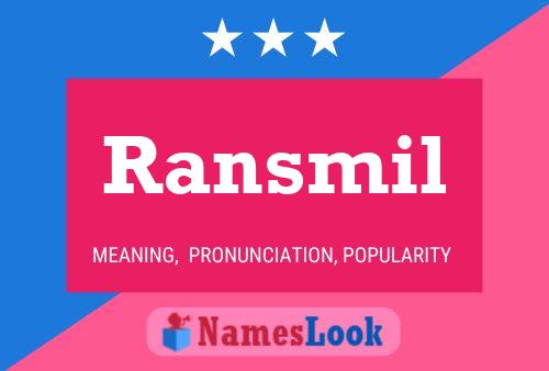 Ransmil Name Poster