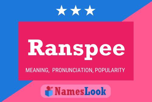 Ranspee Name Poster