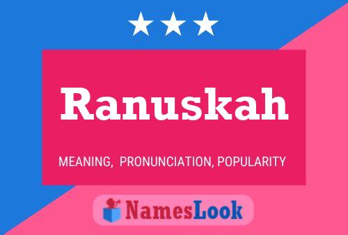 Ranuskah Name Poster