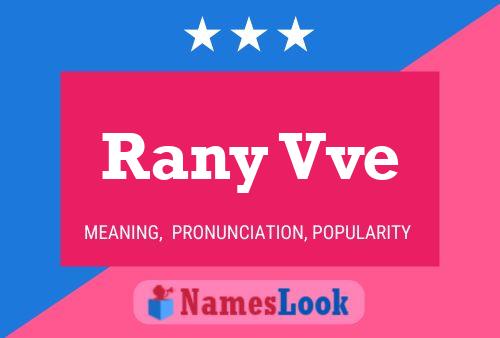 Rany Vve Name Poster