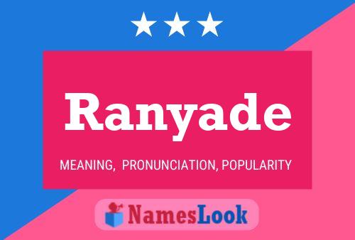 Ranyade Name Poster