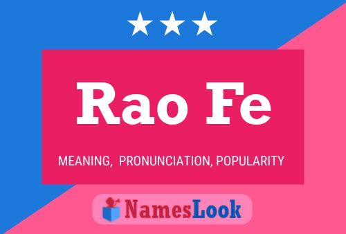 Rao Fe Name Poster