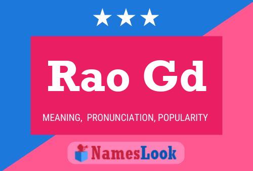 Rao Gd Name Poster