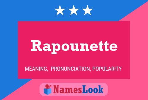 Rapounette Name Poster