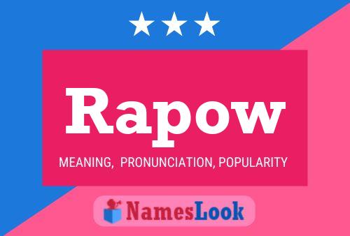 Rapow Name Poster