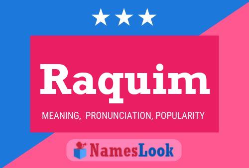 Raquim Name Poster