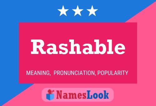 Rashable Name Poster