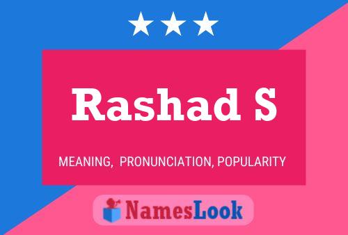 Rashad S Name Poster