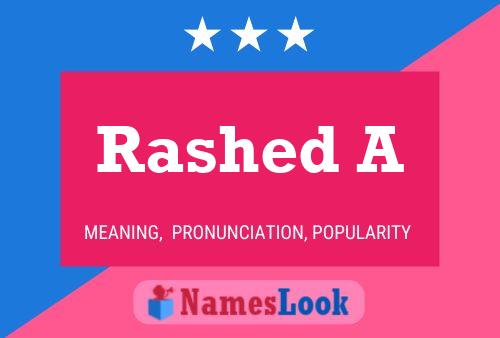 Rashed A Name Poster