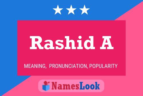 Rashid A Name Poster