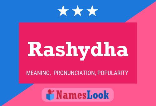 Rashydha Name Poster