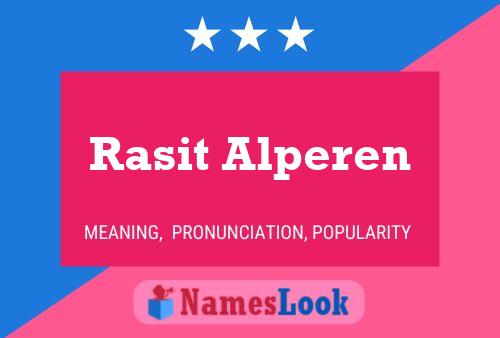 Rasit Alperen Name Poster