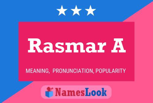 Rasmar A Name Poster