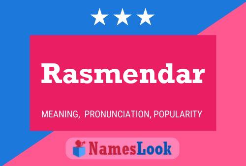 Rasmendar Name Poster