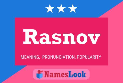 How to pronounce Rasnov