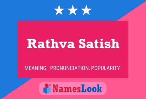 Rathva Satish Name Poster