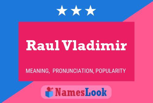 Raul Vladimir Name Poster