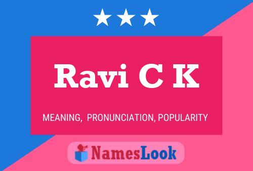 Ravi C K Name Poster