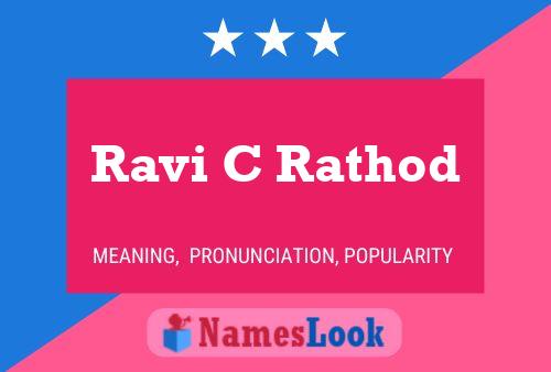 Ravi C Rathod Name Poster