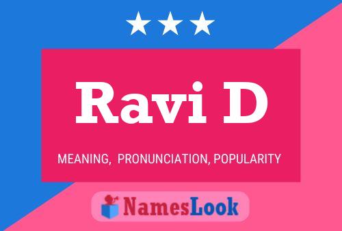 Ravi D Name Poster