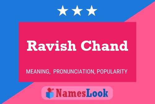 Ravish Chand Name Poster