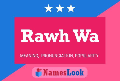 Rawh Wa Name Poster